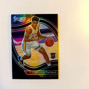 2021-22 Panini Chronicles Cameron Thomas black refractor mint condition